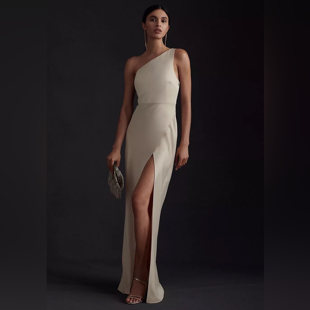 💫 BHLDN Dylan Satin Dress Champagne 💫
